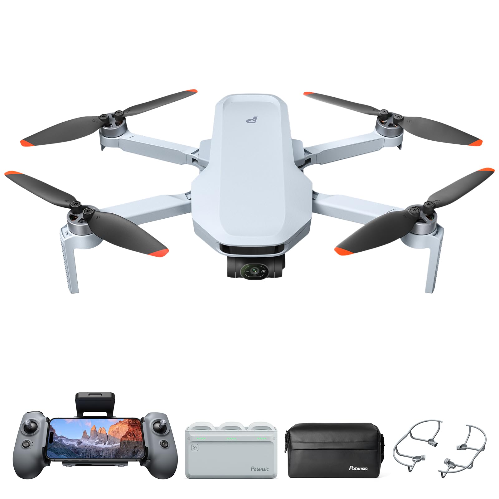 Amazon.com: Potensic ATOM 2 3-Axis Gimbal 8K GPS Drone, Fly More